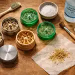 comment nettoyer un grinder vue des outils et grinders démontés