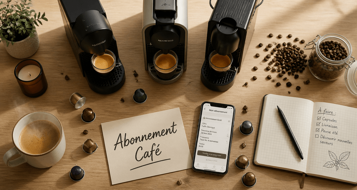 abonnement nespresso avis table café capsules