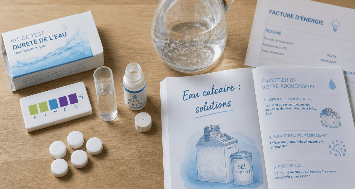 adoucir eau test kit carafe adoucisseur