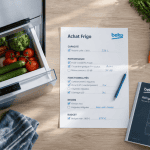 avis beko frigo vue plan travail cuisine