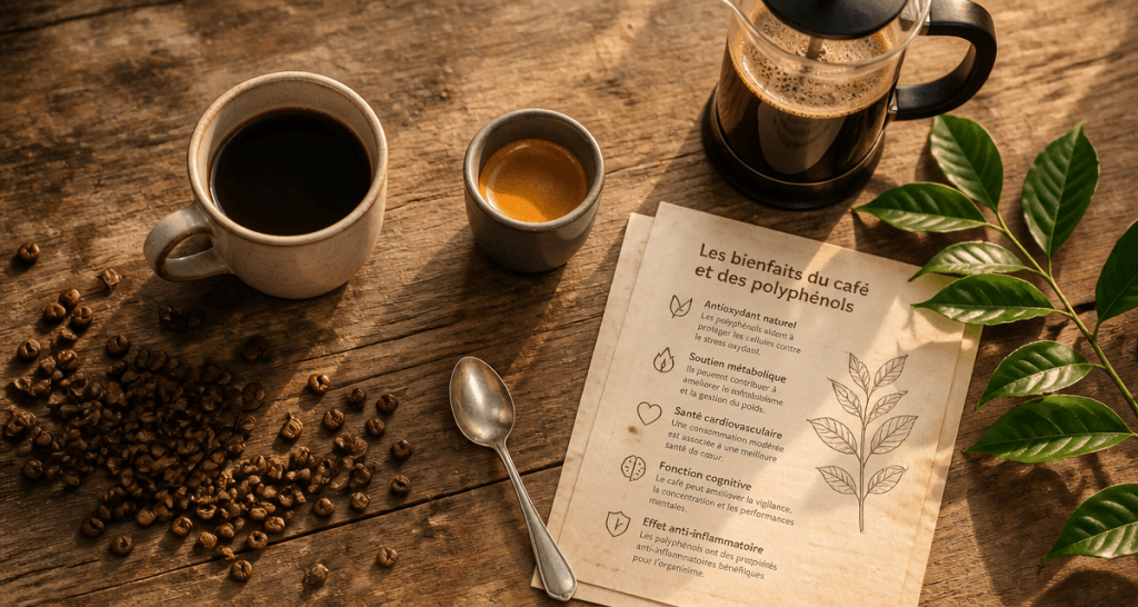 Café et inflammation : différents types de café sur table