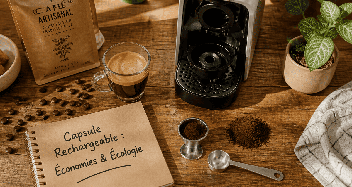 capsule rechargeable nespresso avis sur table petit déjeuner
