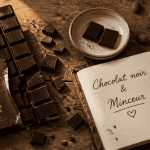 chocolat noir pour regime sur table