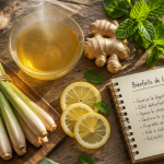 citronnelle bienfaits the ou tisane sur table avec infusion