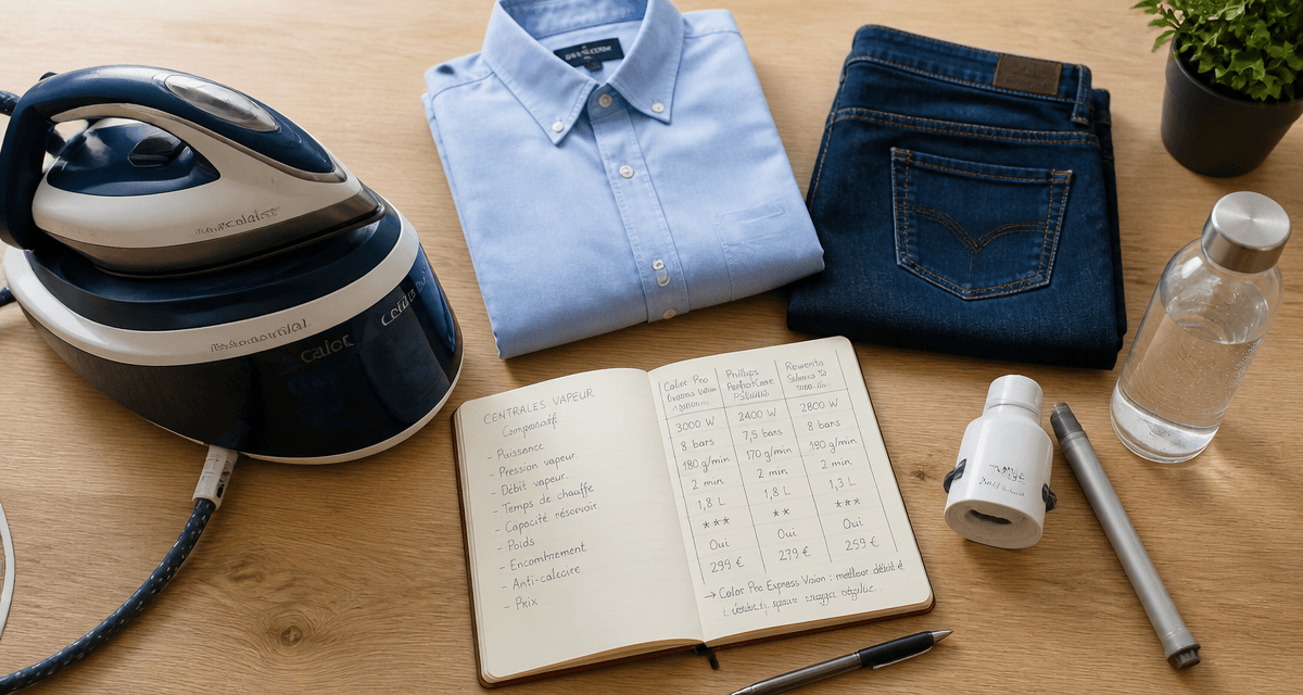 comment choisir une centrale vapeur sur table avec accessoires