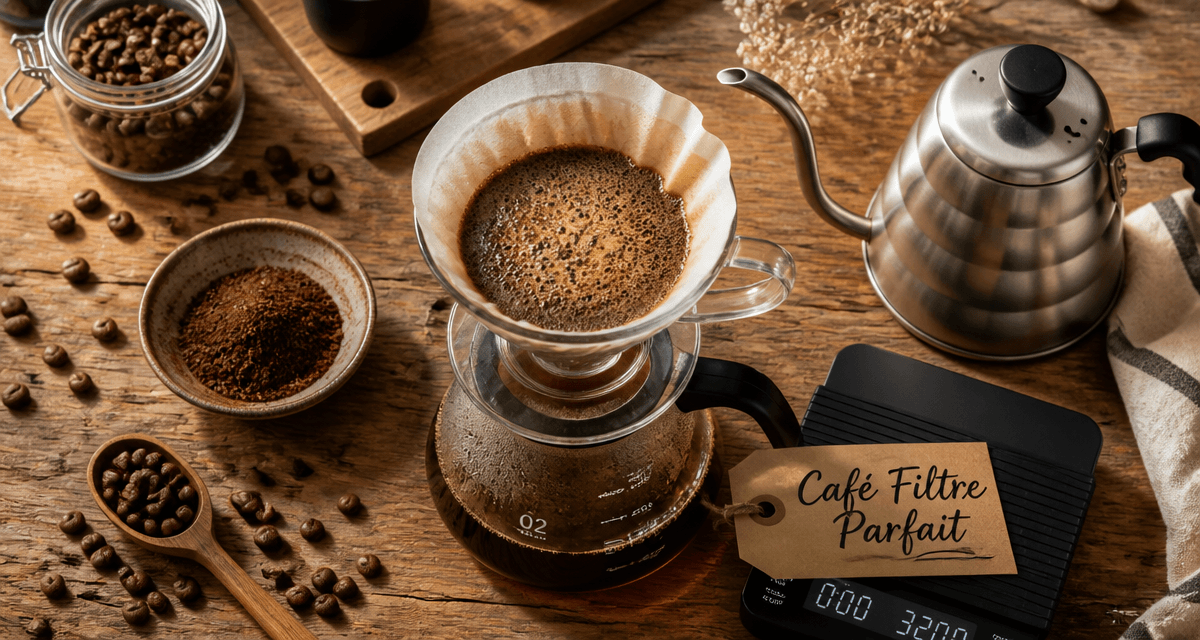 comment faire un bon café filtre maison V60