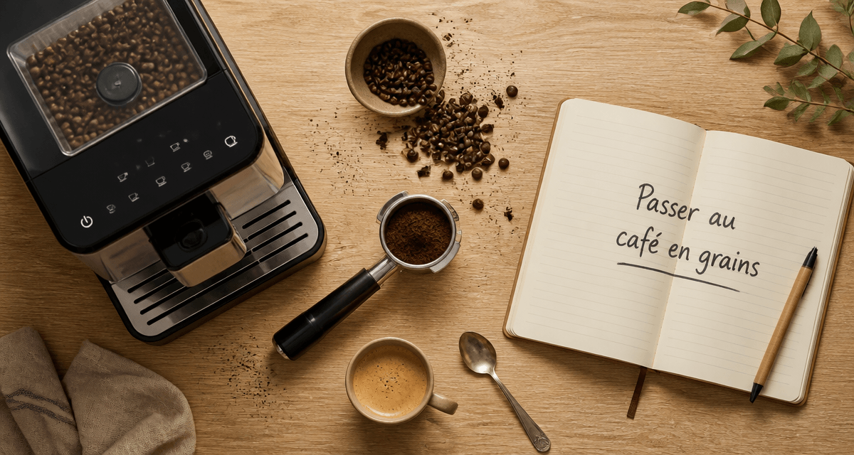 Comparatif machine à café automatique grains vue dessus