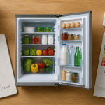 consommation frigo vue aérienne cuisine