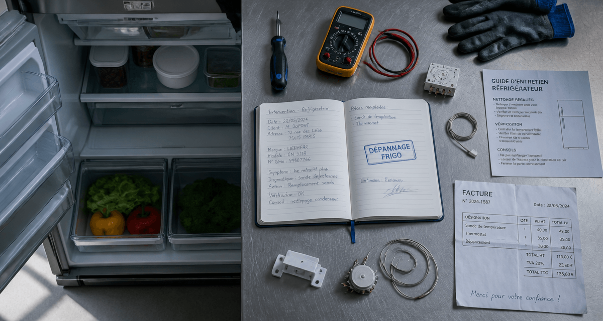 depanneur frigo domicile outils réparation