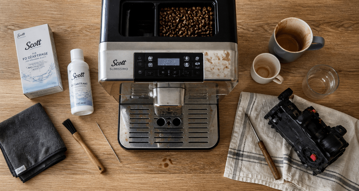 machine à café scott problème entretien