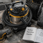 meilleur aspirateur de chantier professionnel sur établi