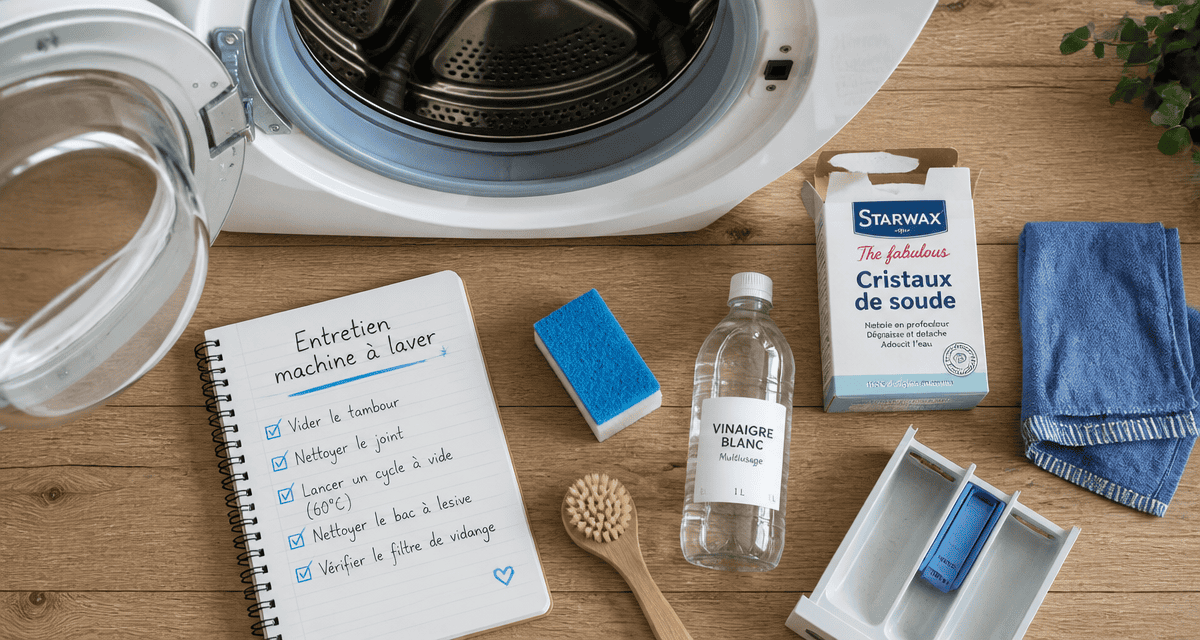 nettoyage tambour machine à laver avec accessoires
