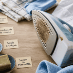 nettoyer fer à repasser qui crache marron avec produits naturels