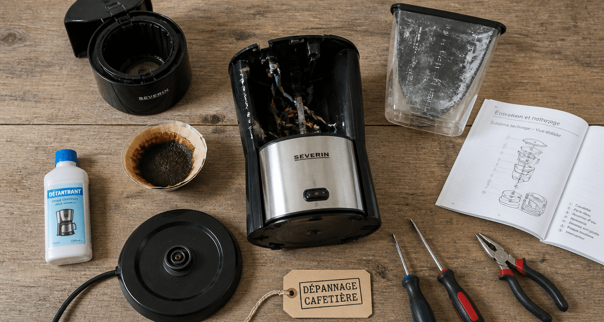 problème cafetière severin outils réparation