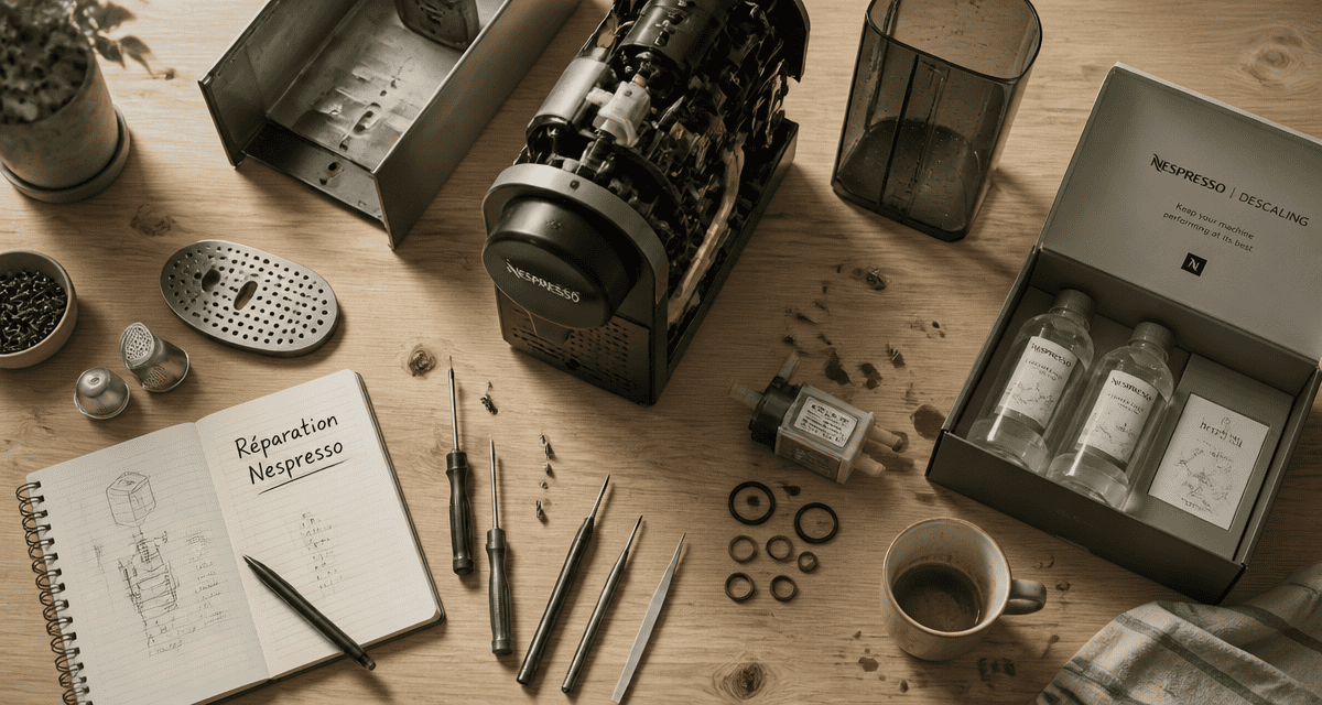 tarif réparation nespresso machine outils