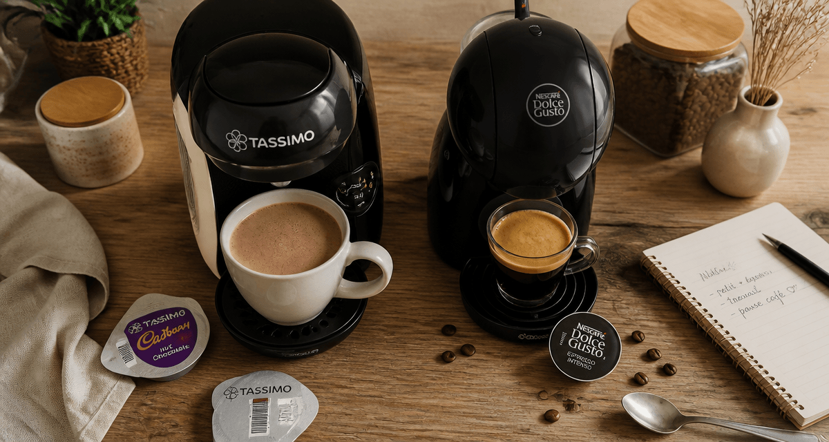 tassimo ou dolce gusto deux machines à café côte à côte