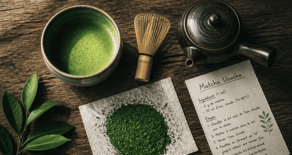Thé Japon matcha bol chasen kyusu