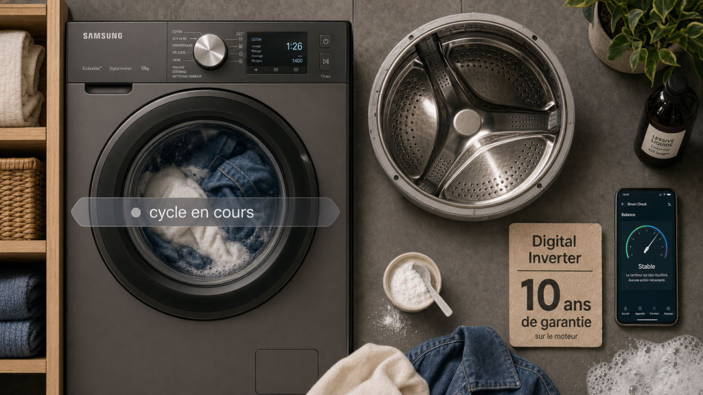 Avis lave linge Samsung : fiabilité, technologies et comparatif