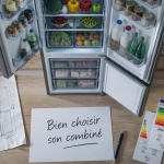 Comparatif réfrigérateur congélateur ouvert sur cuisine moderne