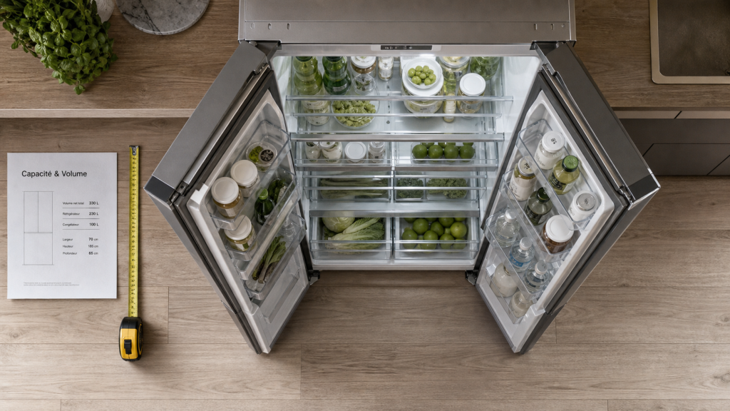 Meilleur réfrigérateur 70 cm largeur : +100 L, sans travaux, cuisine moderne