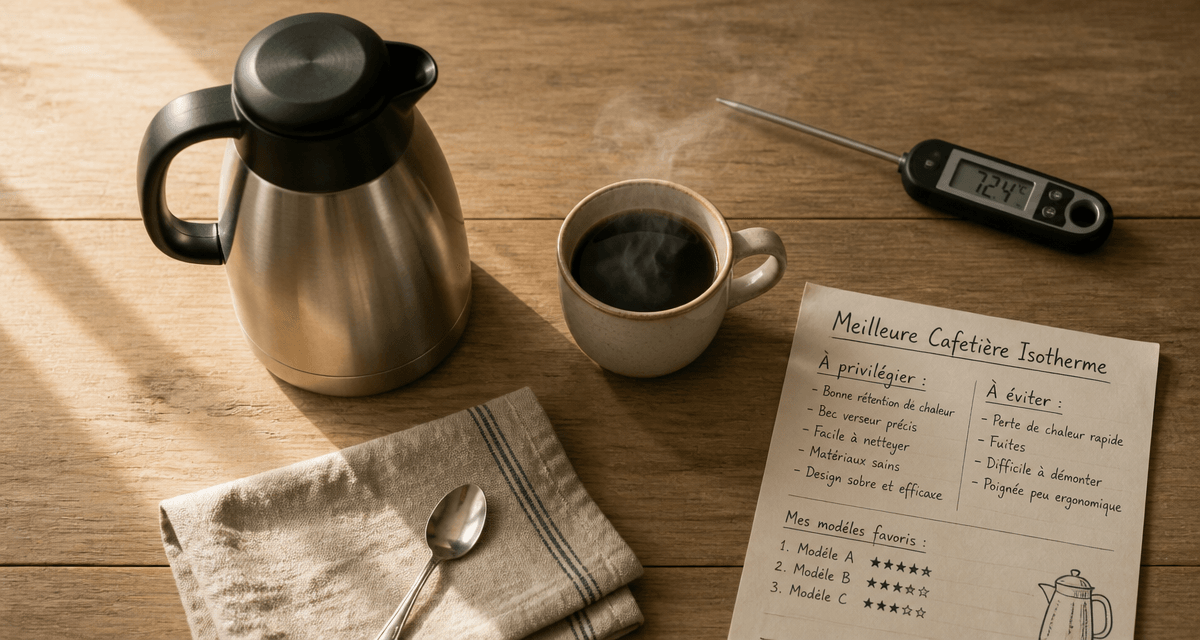 meilleure cafetière isotherme avec tasse et accessoires