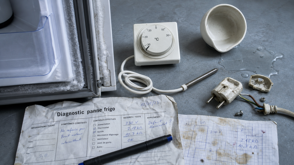 Panne frigo : diagnostic des causes et vérifications rapides