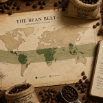 Carte Bean Belt pays producteurs de café