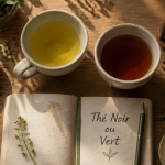 the noir ou vert tasses feuilles accessoires