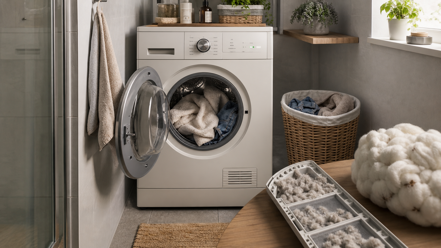 Avis lave linge sechant : gain de place, séchage plus long, linge partiellement sec