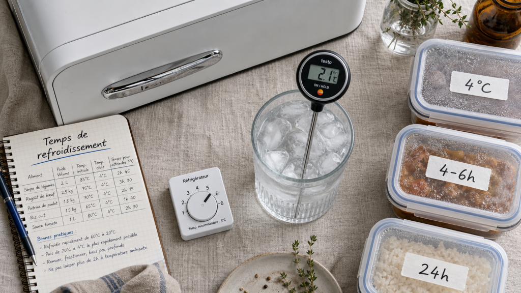En combien de temps un frigo atteint sa température après transport ou neuf