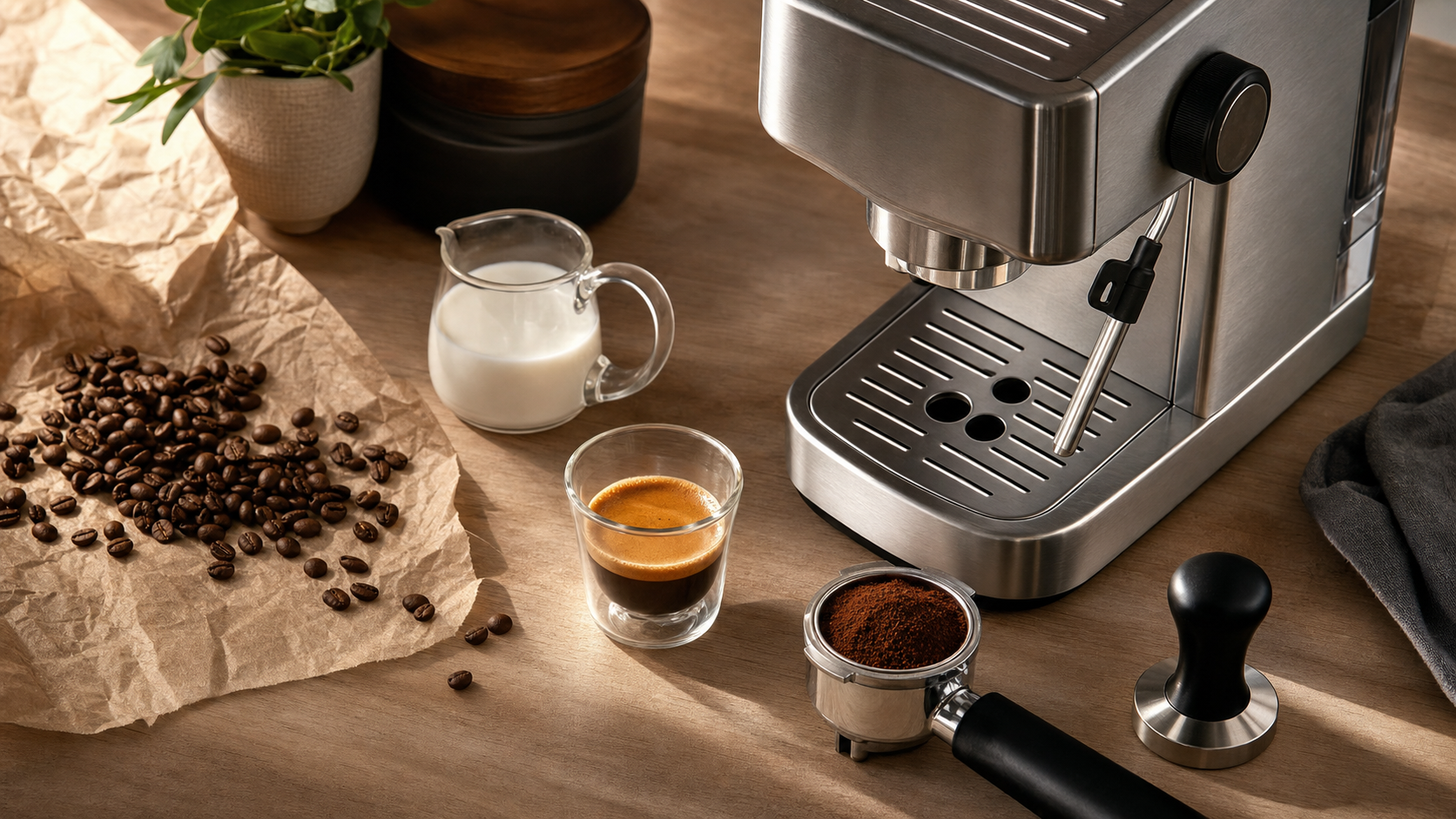 Meilleur machine expresso : café et porte-filtre, grains et double shot