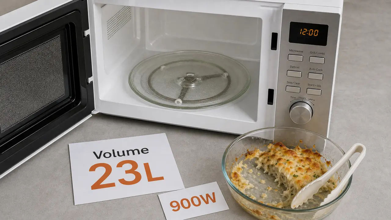 Meilleur micro ondes rapport qualité prix : micro-ondes combiné 23L, grill ou monofonction