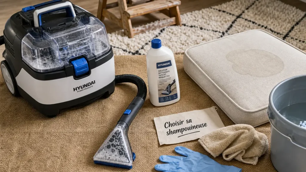 Canapé, tapis, voiture, matelas : quelle meilleure shampouineuse choisir selon les taches ?
