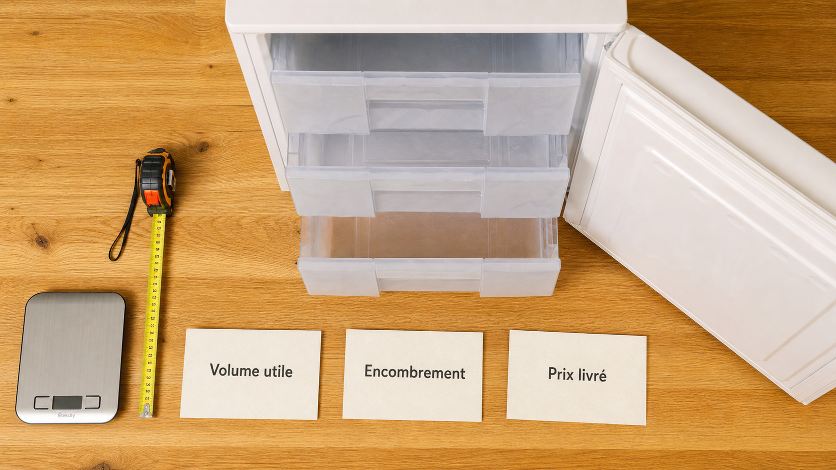 Petit congelateur prix : mesurer volume utile et encombrement