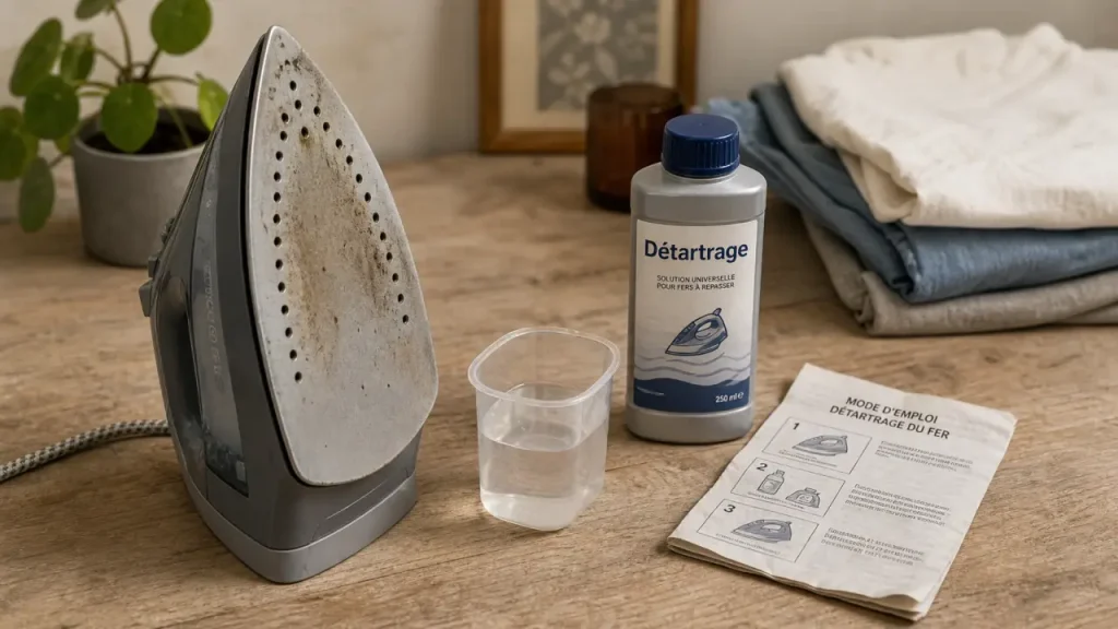 Réparation fer à repasser : diagnostic et détartrage du fer