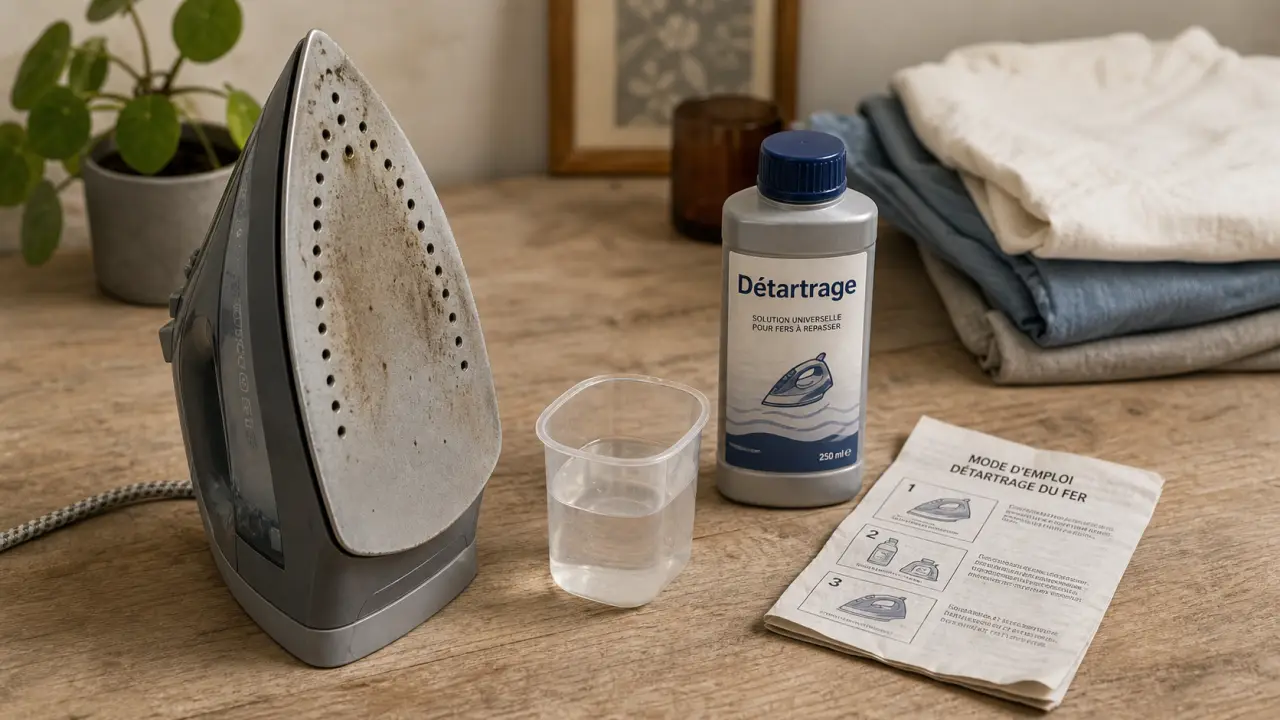Réparation fer à repasser : diagnostic et détartrage du fer