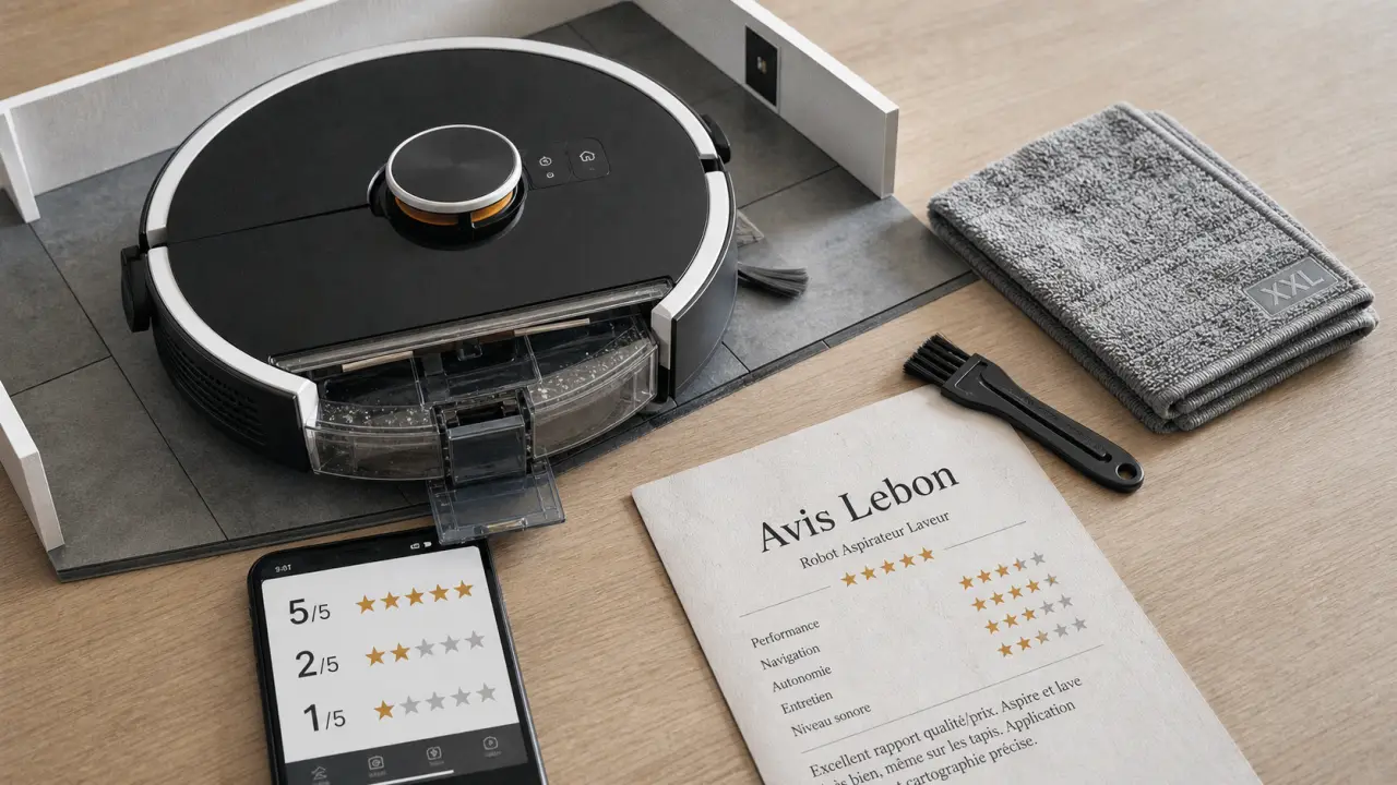 Robot aspirateur lebon avis : notes et tests