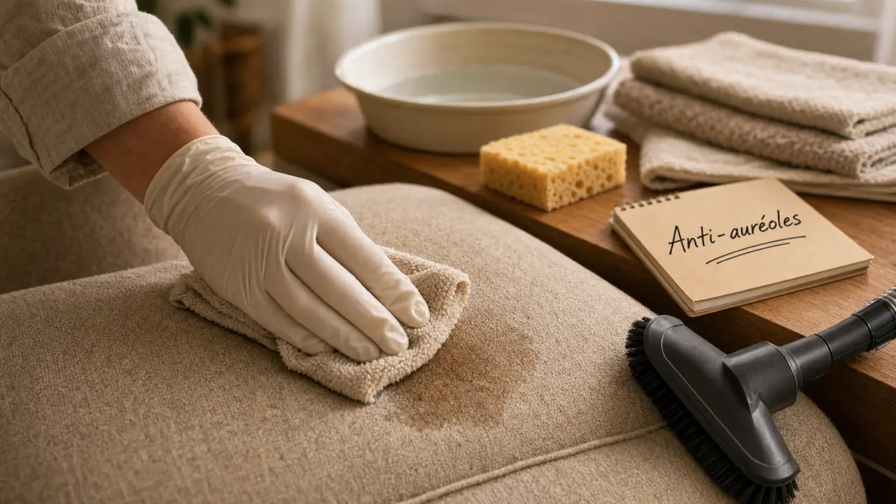 Comment nettoyer canapé en tissu sans auréoles, chiffon microfibre