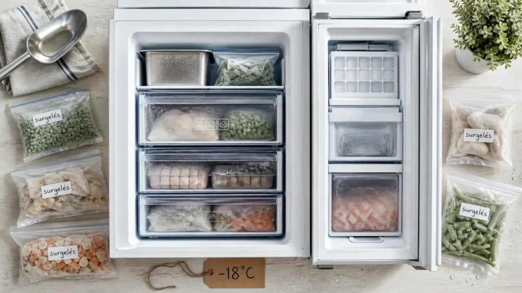 Freezer ou congélateur : la différence se joue sur -18°C, les étoiles et la conservation