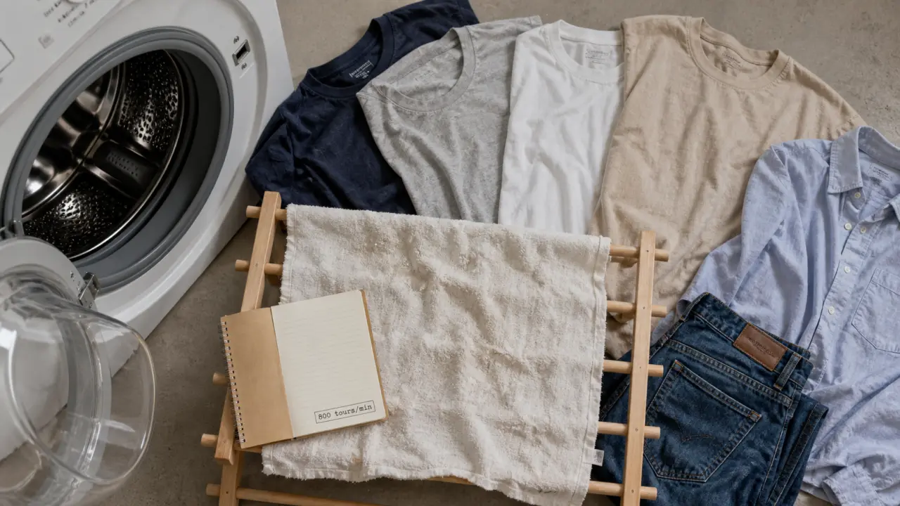 Essorage 800 tours suffisant : linge bien essoré et moins de plis