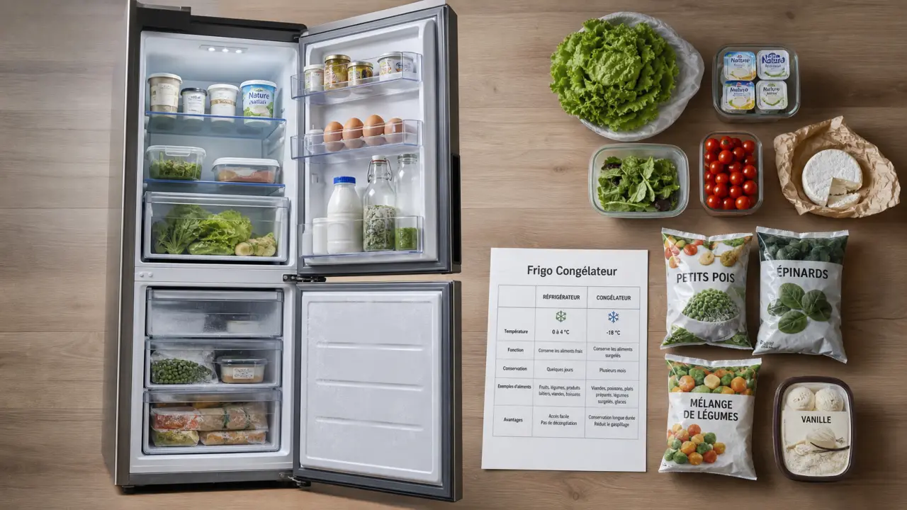 Frigidaire congélateur : congélateur en haut, en bas ou deux portes
