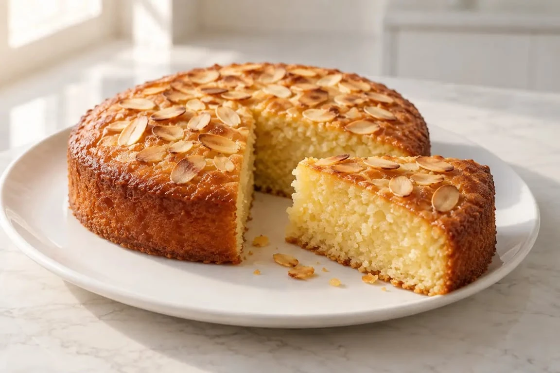 Recette de gâteau aux amandes moelleux avec amandes effilées