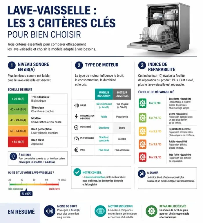 Critères techniques pour choisir le meilleur lave-vaisselle