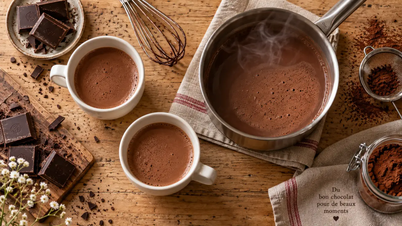 Recette chocolat chaud maison : micro-mousse sans ébullition