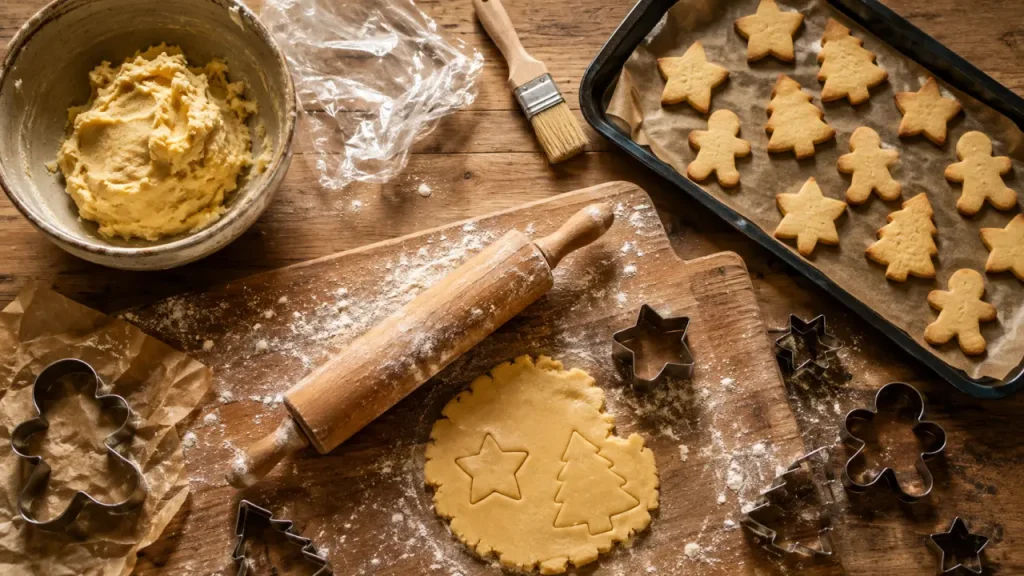 Sablés de Noël : 250 g de farine, 1 heure de repos et des formes qui tiennent