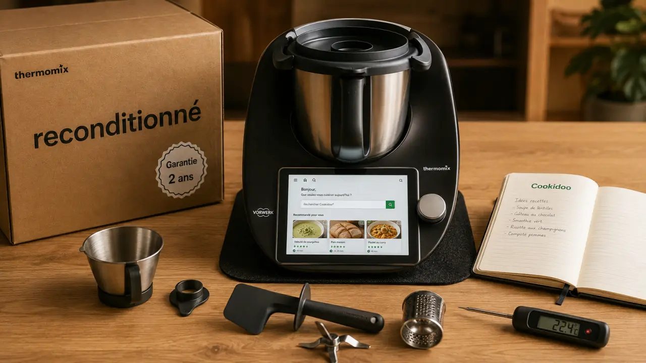 Thermomix TM6 reconditionné : garantie 2 ans, Cookidoo® vs TM7