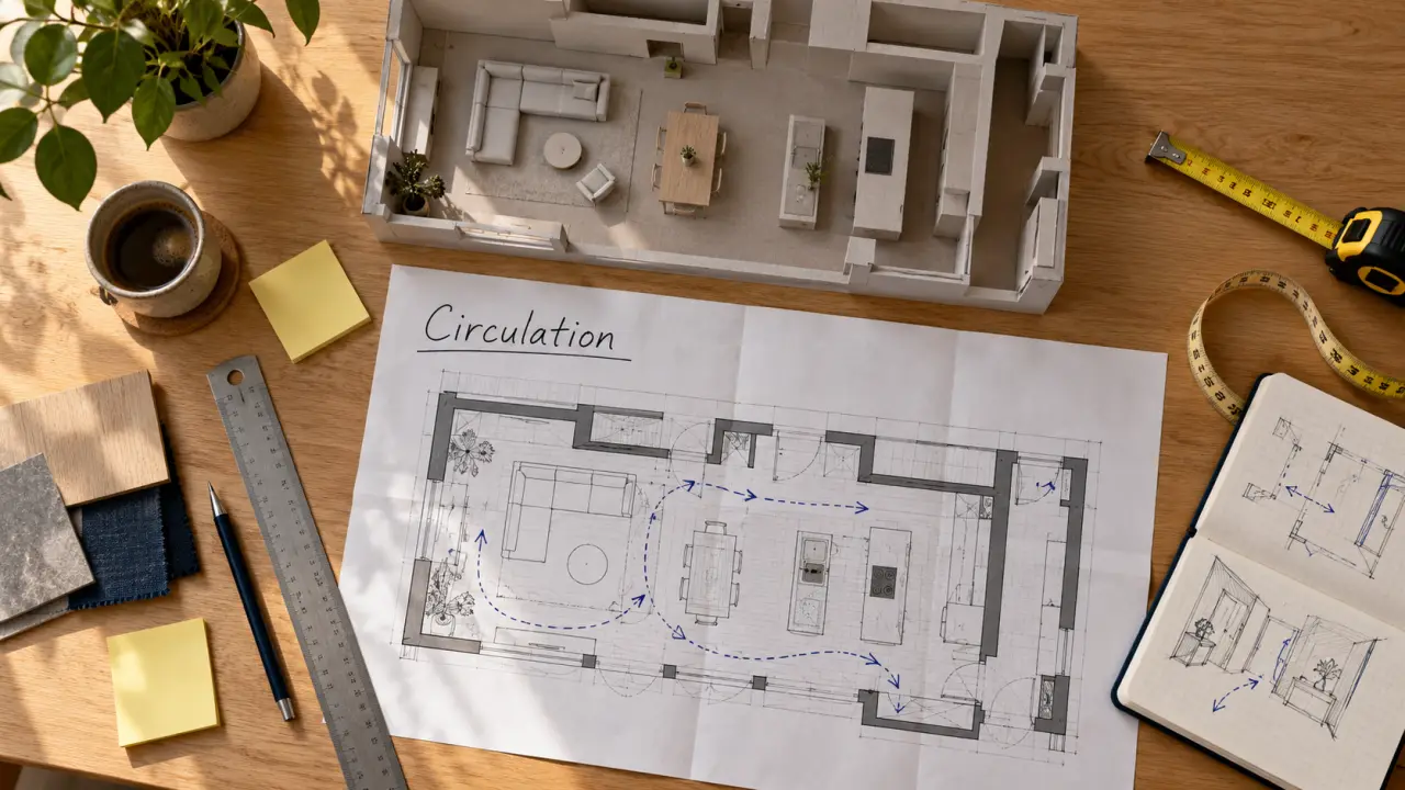 Aménagement interieur : circulation, gain de place et lumière naturelle