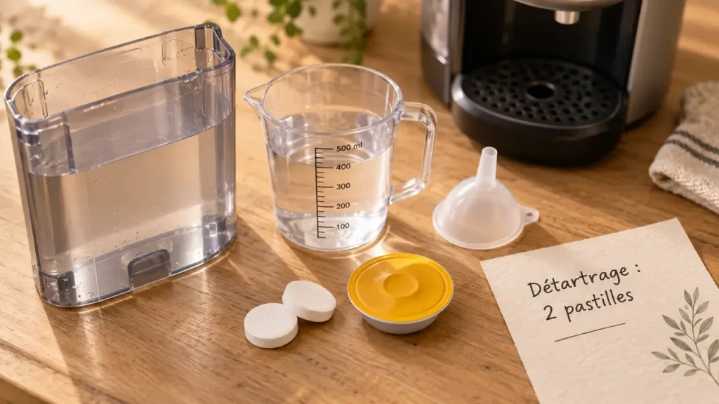 Calcaire Tassimo : 2 pastilles et un cycle complet pour éteindre le voyant calc