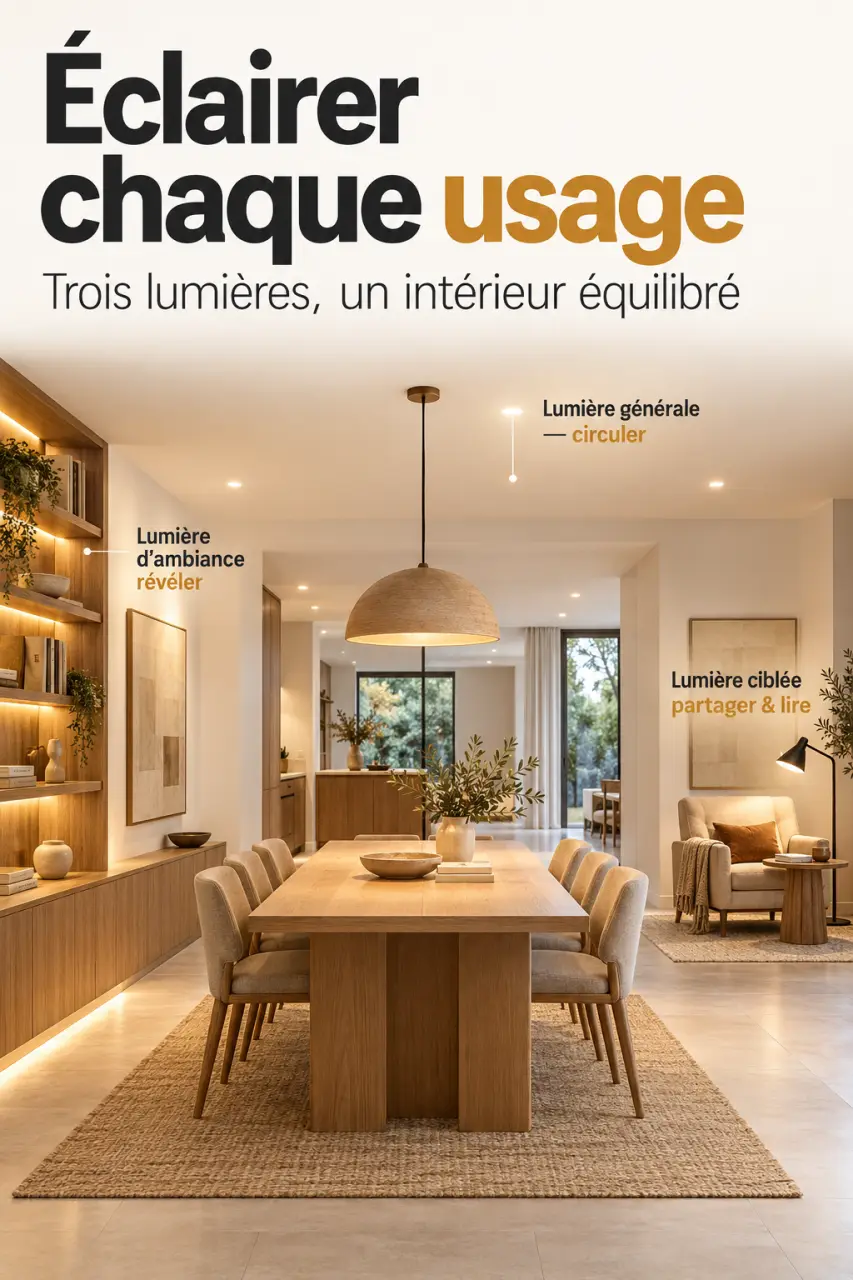 Comment harmoniser vos luminaires pour une décoration intérieure réussie avec trois couches d’éclairage
