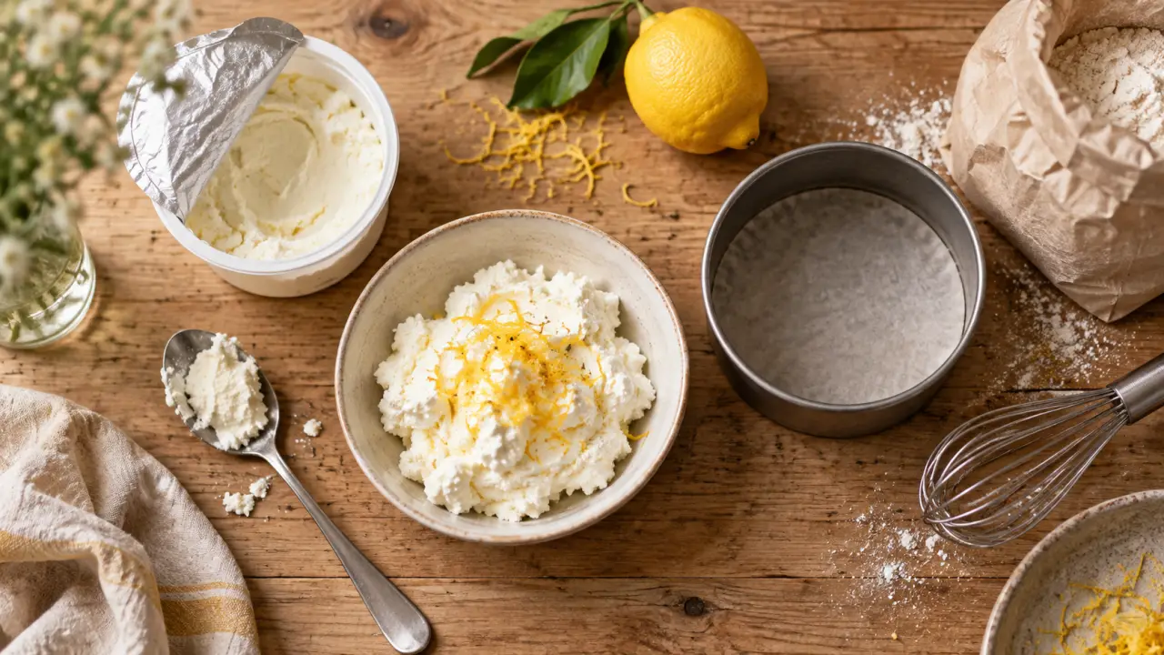 Recette dessert à la ricotta : gâteau ricotta-citron, ricotta et citron
